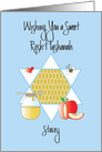 Rosh Hashanah, Custom Request with Name Stacey card