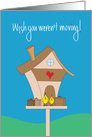 Farewell, Moving to New Home, Packed Birds & Birdhouse card