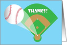 Thanks for Baseball, Home Run, Baseball & Baseball Diamond card