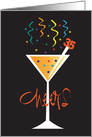 Invitation to 35th Birthday Party, Cheers Glass with 35th Stir Stick card