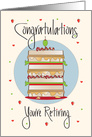 Retirement for Deli Sandwich Maker, Stacked BLT and Hearts card