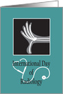 International Day of Radiology, X-Ray of Hand & Stethoscope card