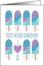 Father’s Day for Best Grandpa Ever with Rows of Colorful Ice Pops card