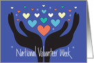 National Volunteer Week, Helping Hands and a Giving Heart card