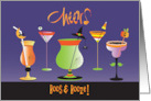 Cheers Halloween Invitation to Cocktail Party Boos Creepy Cocktails card