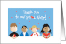 Thank You to School Nurse 4 Children Healthcare Items and Hearts card