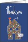 Thank you Realtor for Referral with Stylized House and Sold Sign card