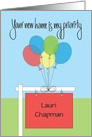 Realtor Advertisement with Personalized Home Sign & Balloons card