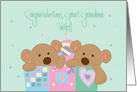 Congratulations Great Grandma on New Twins, with 2 Bears card