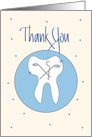 Thank you to Endodontist, Shining Tooth with Dental Equipment card