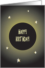 Birthday for Astronomer, Planet Surrounded by Bright Stars card