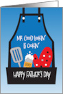 Father’s Day for Dad from All of Us Mr. Good Lookin Grilling Apron card