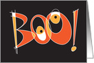 Halloween Great Big Boo with Spooky and Oogley Eyes card
