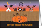Halloween from Veterinarian, Howl-o-ween Dogs & Cat in Disguise card