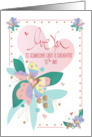 Floral Mother’s Day for Someone Like a Daughter to Me with Hearts card