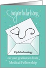 Congratulations for Medical Fellowship, Envelope with Custom Field card