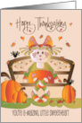 Hand Lettered Thanksgiving for Kids Scarecrow Girl You’re A-maizing card