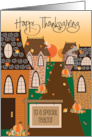 Hand Lettered Thanksgiving to Realtor Tall Cottages in Neighborhood card