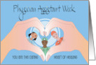 Hand Lettered Physician Assistant Week 2024 Heart Hands with Doctors card