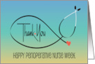 Hand Lettered Perioperative Nurse Week Stethoscope and Hearts card