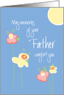 Hand Lettered Loss of Estranged, flowers in sunlight card