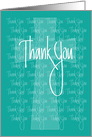 Hand Lettered Thank you for Missionary Support, with Delicate Cross card