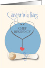 Congratulations Chief Resident Graduation, Stethoscope & Diploma card