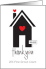 Thank You from Realtor for Coming to Open House with Custom Address card