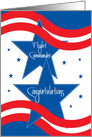 Patriotic Promotion Congratulations Air Force Flight Commander card