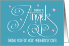 Thank You to Neighbor for Care of Aging Father, I Believe in Angels card