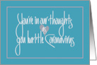 Hand Lettered Coronavirus Encouragement You’re in Our Thoughts card