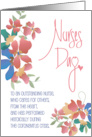Nurses Day 2024 Floral Thank You to Nurse for Fighting Coronavirus card