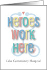 Thank you Doctors and Nurses Custom Coronavirus Heroes Work Here card