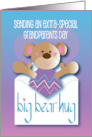 Grandparents Day Covid Big Bear Hug Bear in Envelope with Big Hug card