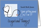 Graduation Pinning for Occupational Therapist with Custom Name card