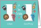 First Birthday 1 Year Old Great Grandchildren, Animals & Custom Names card