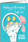 Easter for Great Niece and Husband with Easter Egg Basket and Chicks card
