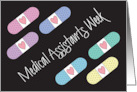 Medical Assistants Recognition Week Rainbow Bandages with Hearts card