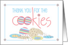 Hand Lettered Thank You for the Tasty Treat Cookies with Cookies card
