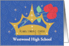 Congratulations to the Homecoming Queen Personalized School Crown card