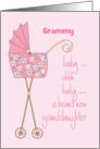 Baby Granddaughter for Custom Name Grandmother, Grandma, Grammy card