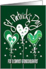 Hand Lettered St. Patrick’s Day for Granddaughter Shamrock Balloons card