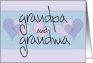 Happy Anniversary for Grandpa and Grandma with Hand Lettering card