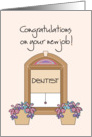 Congratulations on your new job - Dentist card
