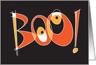 Halloween Boo for You with Large Orange and White Letters card