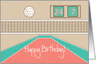 Happy Birthday for Volleyball Player card