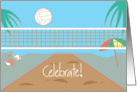 Congratulations - Celebrate for Beach Volleyball Player card