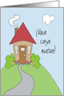 Una Casa Nueva tarjeta de felicitacin con casa linda card