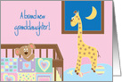 Congratulations for New Baby Granddaughter with Nursery card