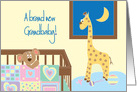 Congratulations for New Baby, Grandbaby with nursery & giraffe card